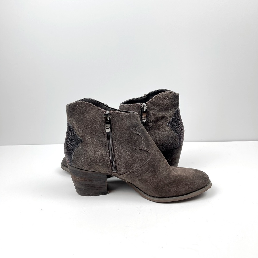 Marc Fisher Brown Suede Ankle Booties